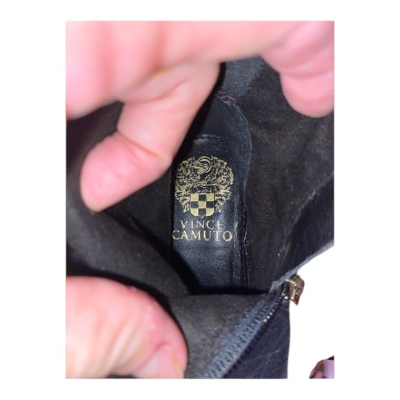 Vince Camuto Black Leather knee High Bedina equestrian Boots. Block Heel… - Picture 6 of 12